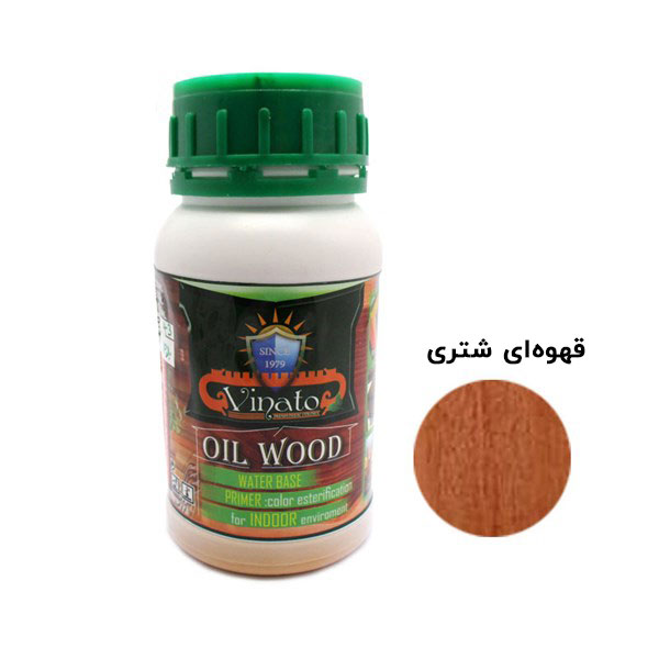 جوهر آستری چوب قهوه‌‌ای کمل (شتری) ویناتو  حجم 250 - 300 میلی‌لیتر کد 436